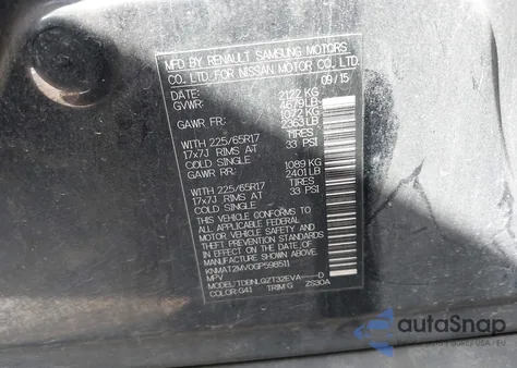 2016 Nissan Rogue S из США, поврежденный, VIN KNMAT2MV0GP598511